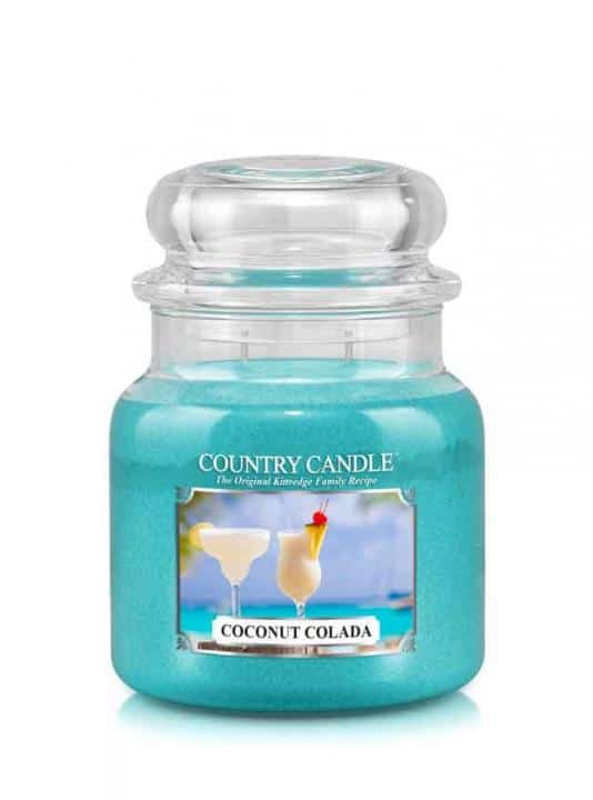 ŚWIECA ZAPACHOWA COUNTRY CANDLE ŚREDNIA COCONUT COLADA