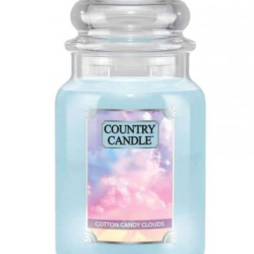 ŚWIECA ZAPACHOWA COUNTRY CANDLE DUŻA COTTON CANDY CLOUDS