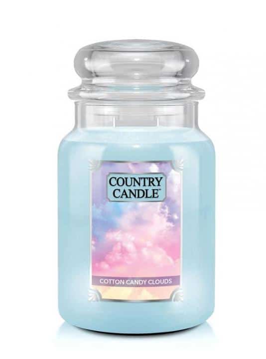 ŚWIECA ZAPACHOWA COUNTRY CANDLE DUŻA COTTON CANDY CLOUDS