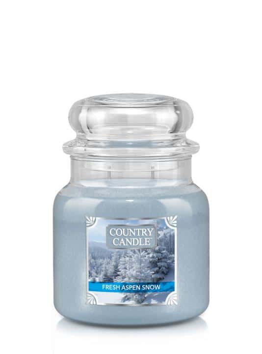 ŚWIECA ZAPACHOWA COUNTRY CANDLE ŚREDNIA FRESH ASPEN SNOW