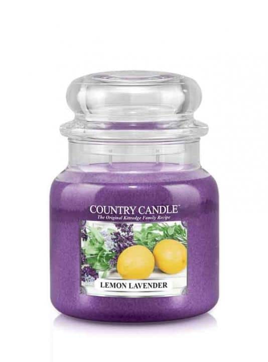 ŚWIECA ZAPACHOWA COUNTRY CANDLE ŚREDNIA LEMON LAVENDER