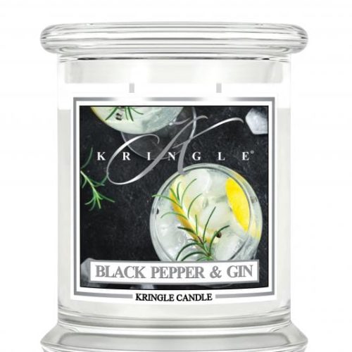 ŚWIECA ZAPACHOWA KRINGLE CANDLE ŚREDNIA BLACK PEPPER GIN