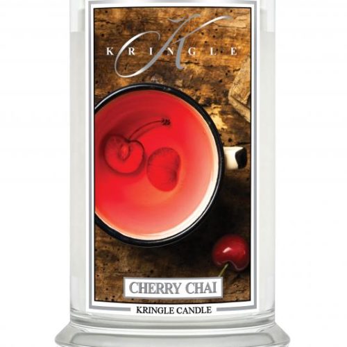 ŚWIECA ZAPACHOWA KRINGLE CANDLE DUŻA CHERRY CHAI