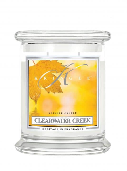 ŚWIECA ZAPACHOWA KRINGLE CANDLE ŚREDNIA CLEARWATER CREEK
