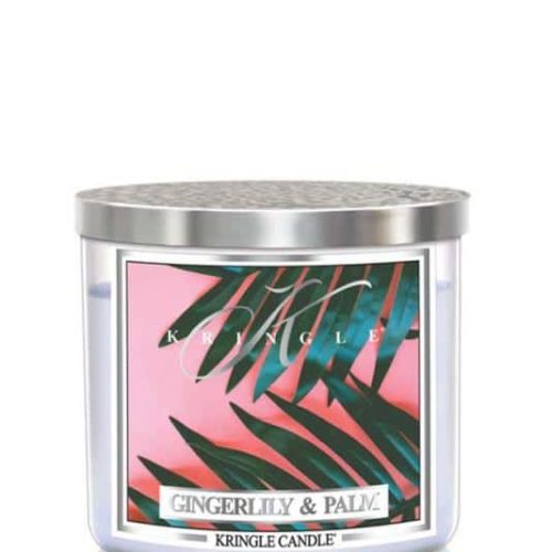 ŚWIECA ZAPACHOWA KRINGLE CANDLE ŚREDNIA GINGERLILY AND PALM