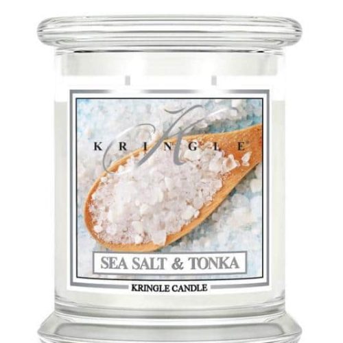 ŚWIECA ZAPACHOWA KRINGLE CANDLE ŚREDNIA SEA SALT AND TONKA
