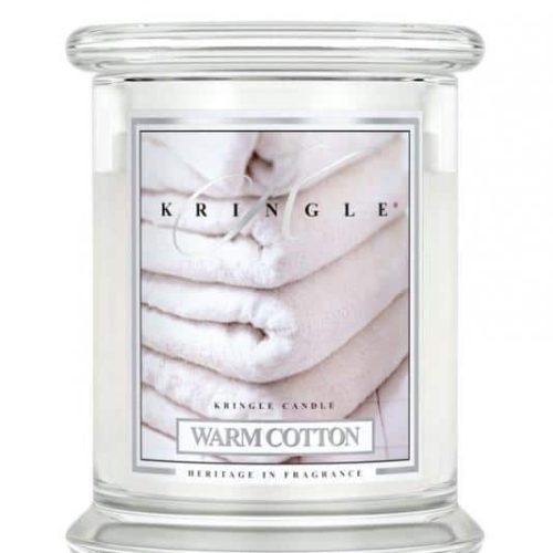 ŚWIECA ZAPACHOWA KRINGLE CANDLE ŚREDNIA WARM COTTON