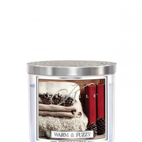 ŚWIECA ZAPACHOWA KRINGLE CANDLE ŚREDNIA WARM FUZZY