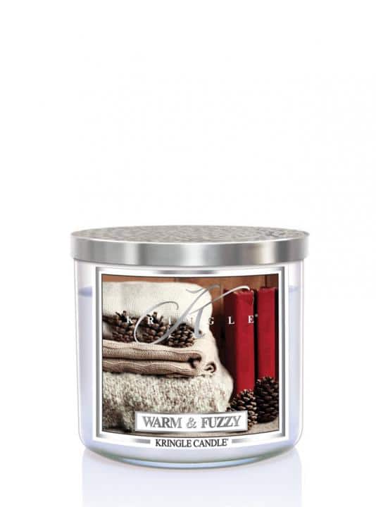 ŚWIECA ZAPACHOWA KRINGLE CANDLE ŚREDNIA WARM FUZZY