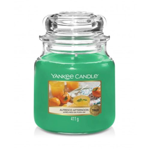 ŚWIECA ZAPACHOWA YANKEE CANDLE ŚREDNIA ALFRESCO AFTERNOON