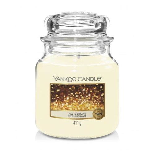 ŚWIECA ZAPACHOWA YANKEE CANDLE ŚREDNIA ALL IS BRIGHT
