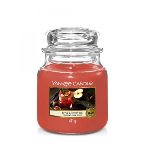 ŚWIECA ZAPACHOWA YANKEE CANDLE ŚREDNIA APPLE AND SWEET FIG