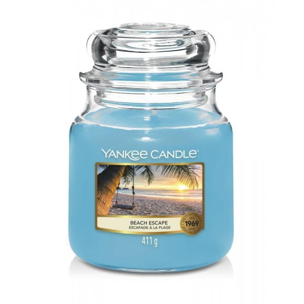 ŚWIECA ZAPACHOWA YANKEE CANDLE ŚREDNIA BEACH ESCAPE