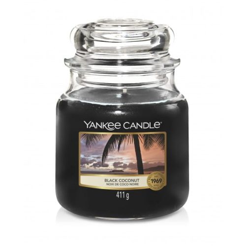 ŚWIECA ZAPACHOWA YANKEE CANDLE ŚREDNIA BLACK COCONUT