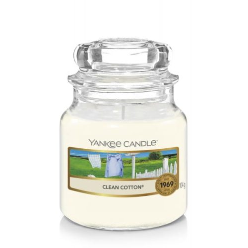 ŚWIECA ZAPACHOWA YANKEE CANDLE MAŁA CLEAN COTTON