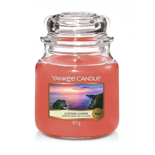 ŚWIECA ZAPACHOWA YANKEE CANDLE ŚREDNIA CLIFFSIDE SUNRISE