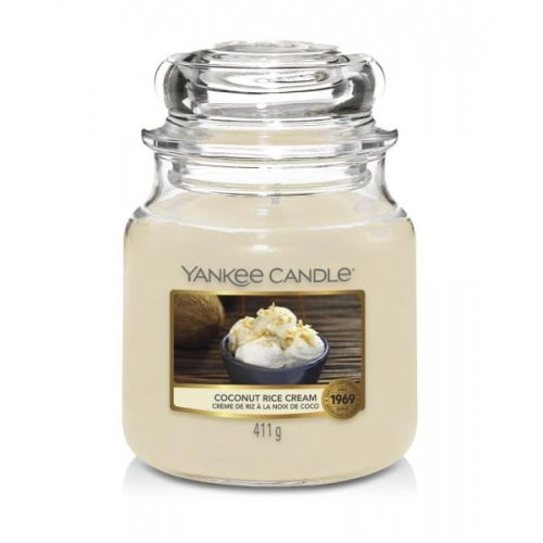 ŚWIECA ZAPACHOWA YANKEE CANDLE ŚREDNIA COCONUT RICE CREAM