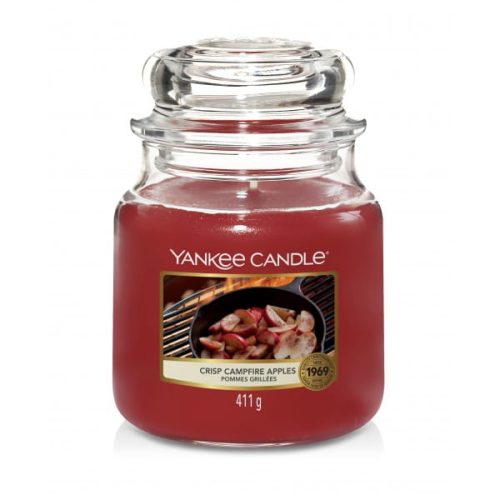 ŚWIECA ZAPACHOWA YANKEE CANDLE ŚREDNIA CRISP CAMPFIRE APPLES