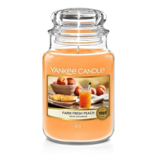 ŚWIECA ZAPACHOWA YANKEE CANDLE DUŻA FARM FRESH PEACH