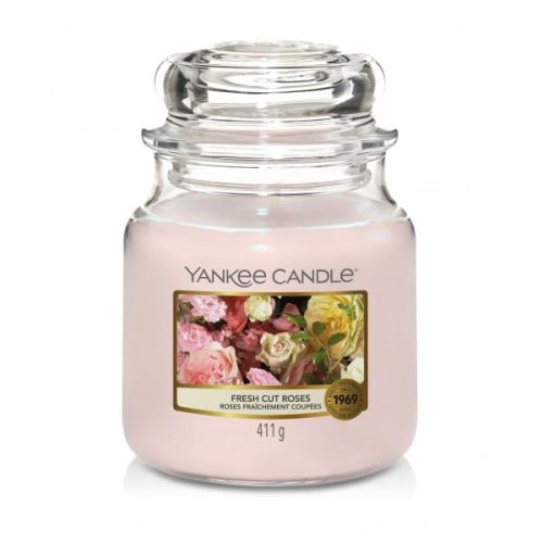 ŚWIECA ZAPACHOWA YANKEE CANDLE ŚREDNIA FRESH CUT ROSES