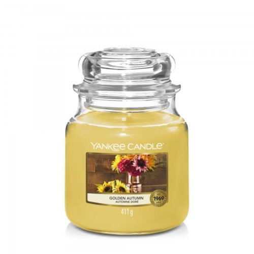 ŚWIECA ZAPACHOWA YANKEE CANDLE ŚREDNIA GOLDEN AUTUMN