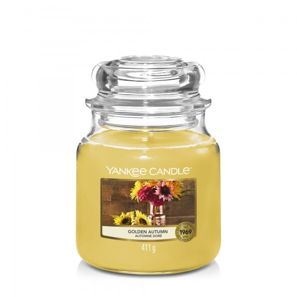 ŚWIECA ZAPACHOWA YANKEE CANDLE ŚREDNIA GOLDEN AUTUMN