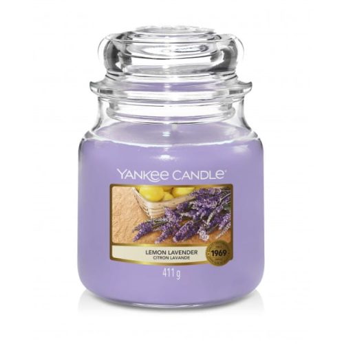 ŚWIECA ZAPACHOWA YANKEE CANDLE ŚREDNIA LEMON LAVENDER