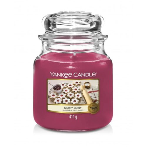 ŚWIECA ZAPACHOWA YANKEE CANDLE ŚREDNIA MERRY BERRY