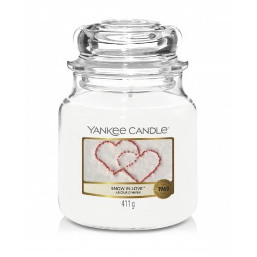 ŚWIECA ZAPACHOWA YANKEE CANDLE ŚREDNIA SNOW IN LOVE