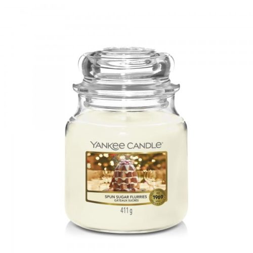 ŚWIECA ZAPACHOWA YANKEE CANDLE ŚREDNIA SPUN SUGAR FLURRIES