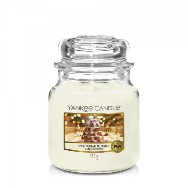 ŚWIECA ZAPACHOWA YANKEE CANDLE ŚREDNIA SPUN SUGAR FLURRIES