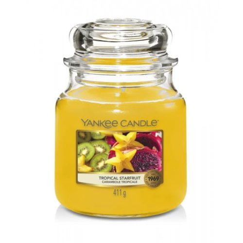 ŚWIECA ZAPACHOWA YANKEE CANDLE ŚREDNIA TROPICAL STARFRUIT