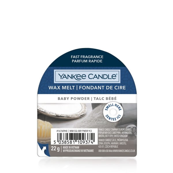 WOSK ZAPACHOWY YANKEE CANDLE BABY POWDER 22g