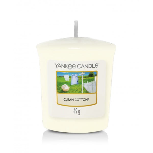 ŚWIECA ZAPACHOWA VOTIVE YANKEE CANDLE CLEAN COTTON