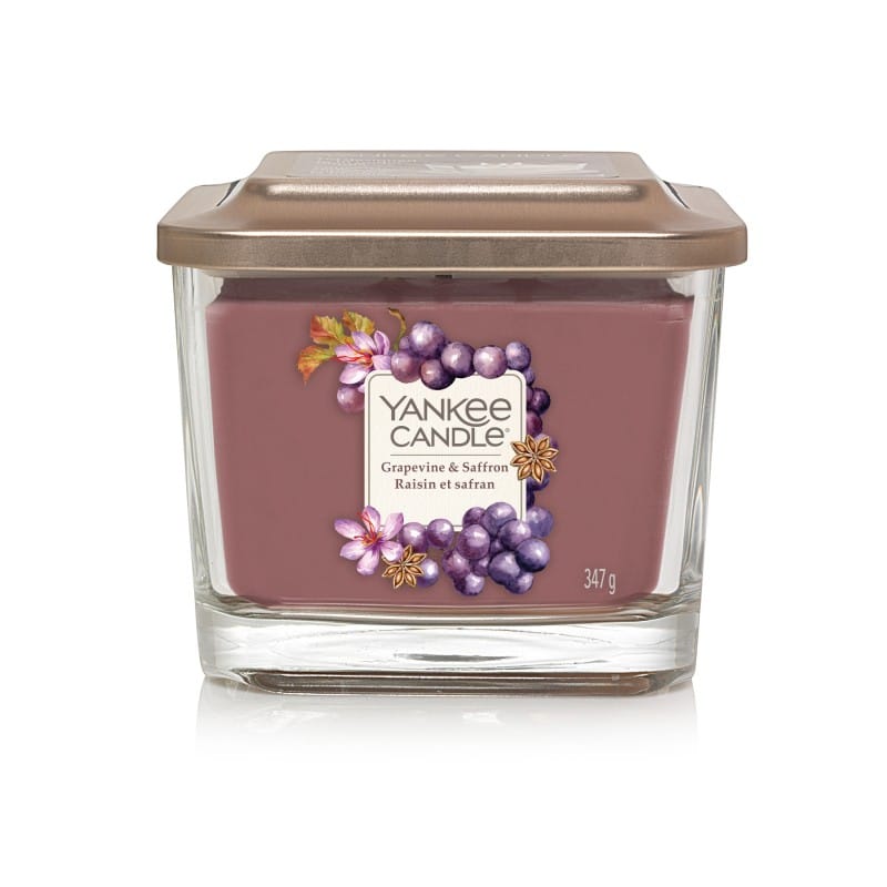 ŚWIECA ZAPACHOWA YANKEE CANDLE ŚREDNIA GRAPEVINE AND SAFFRON