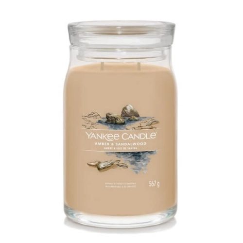 ŚWIECA ZAPACHOWA YANKEE CANDLE DUŻA AMBER and SANDALWOOD