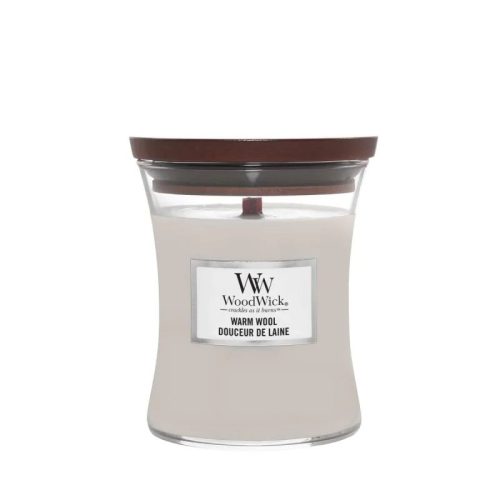 ŚWIECA ZAPACHOWA WOODWICK ŚREDNIA WARM WOOL